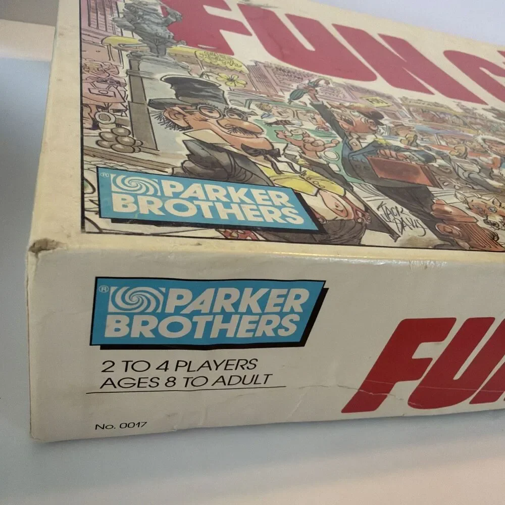 Parker Brothers Fun City Board Game Vintage 1987 Jack Davis Artwork Family Night